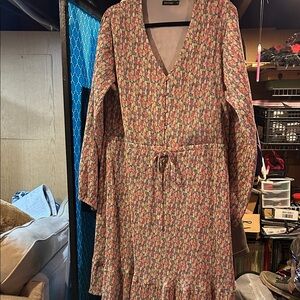 Mikarose Multicolor Long Sleeve Dress